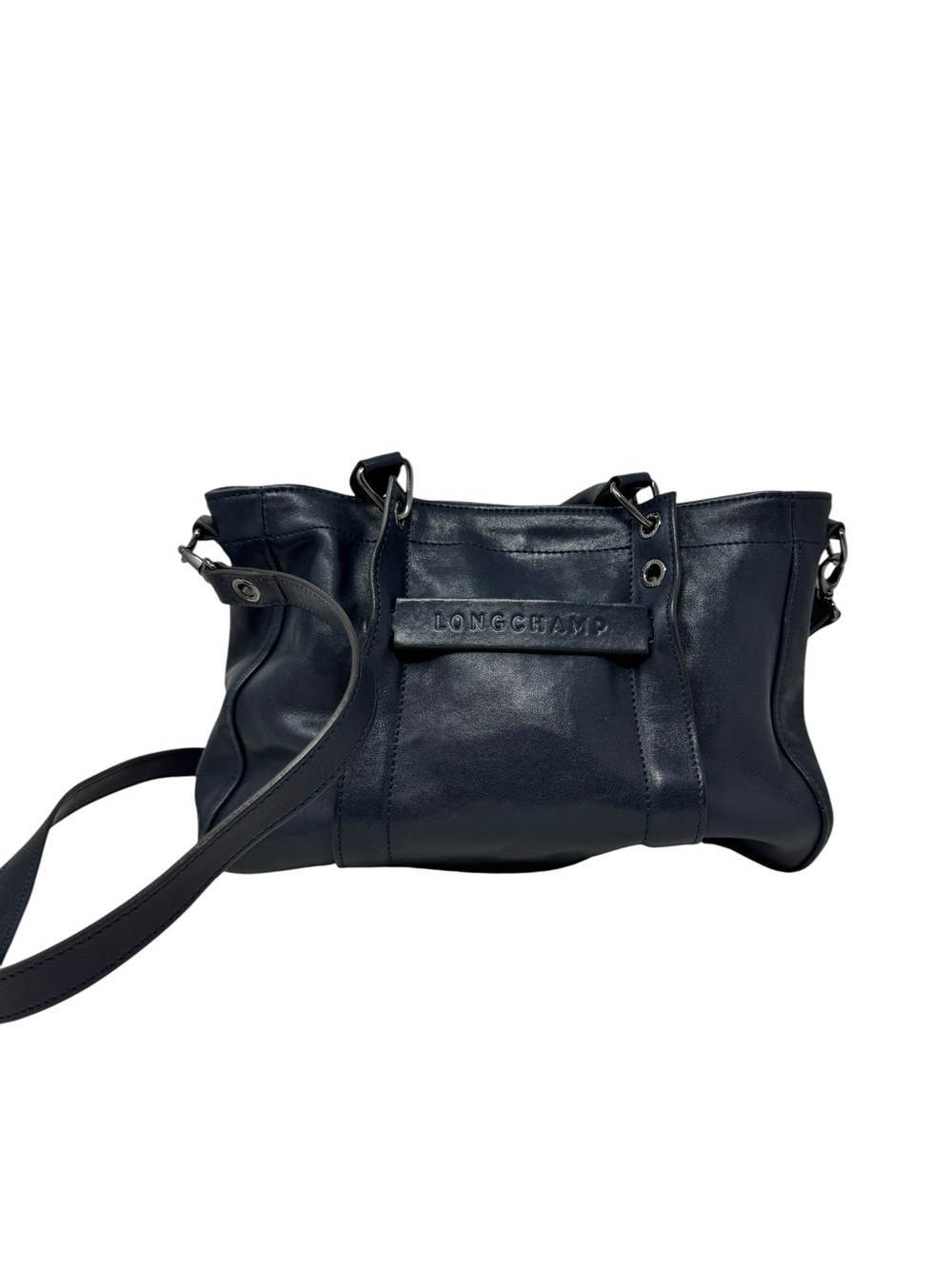 Longchamp Medium 3D Satchel Navy